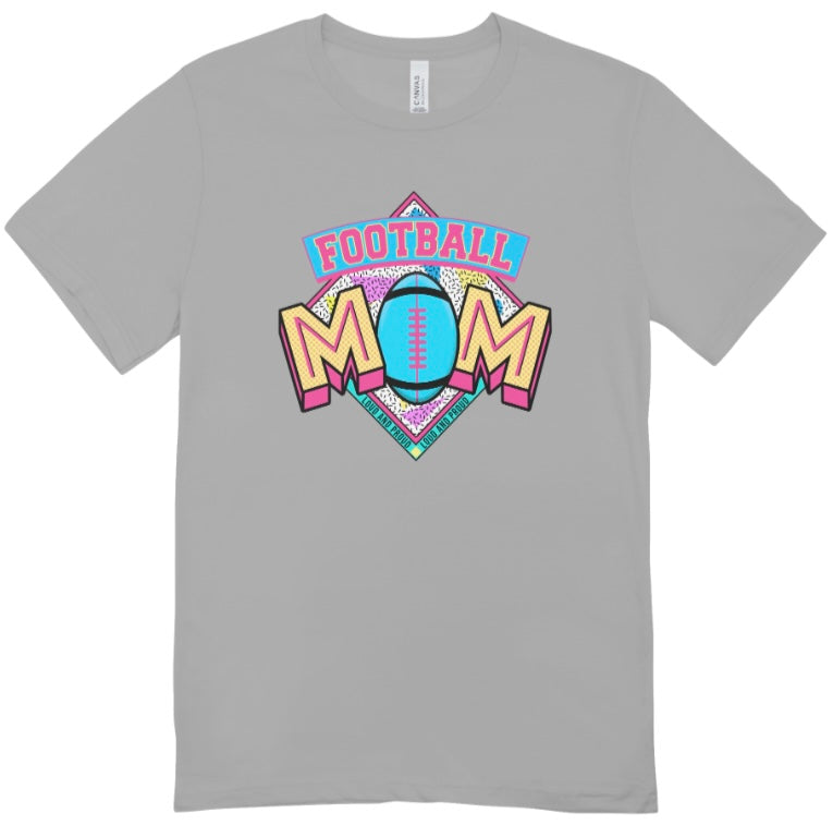 Football Mom Retro T-Shirt