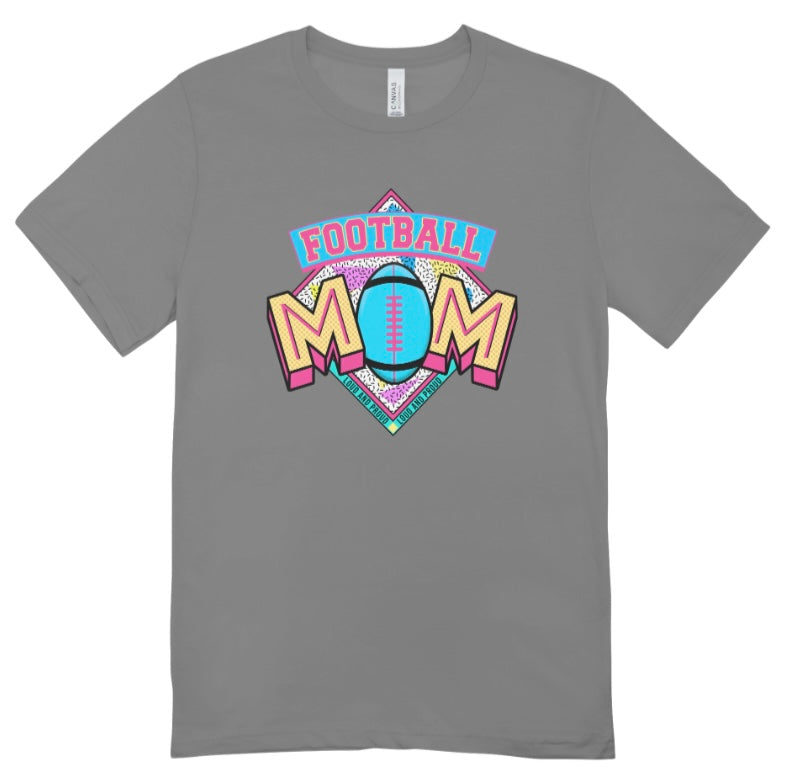 Football Mom Retro T-Shirt