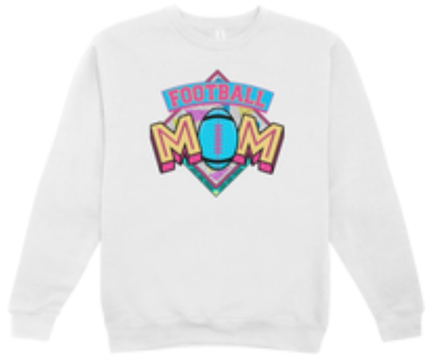 Football Mom Retro Crewneck Sweatshirt