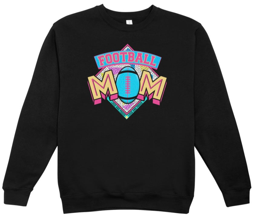 Football Mom Retro Crewneck Sweatshirt