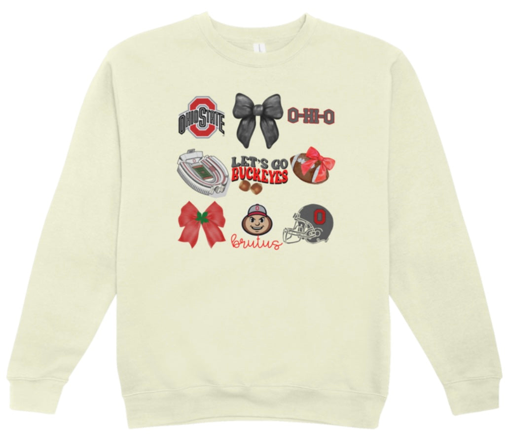 OSU Shoe Coquette Crewneck Sweatshirt