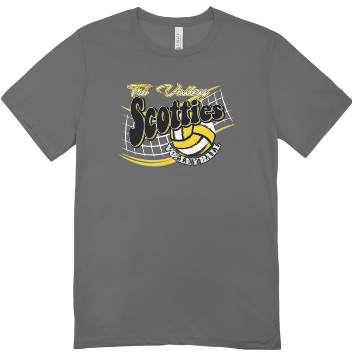 Tri-Valley Scotties Volleyball Net T-Shirt