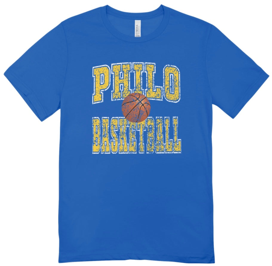 Philo Basketball Distressed T-Shirt