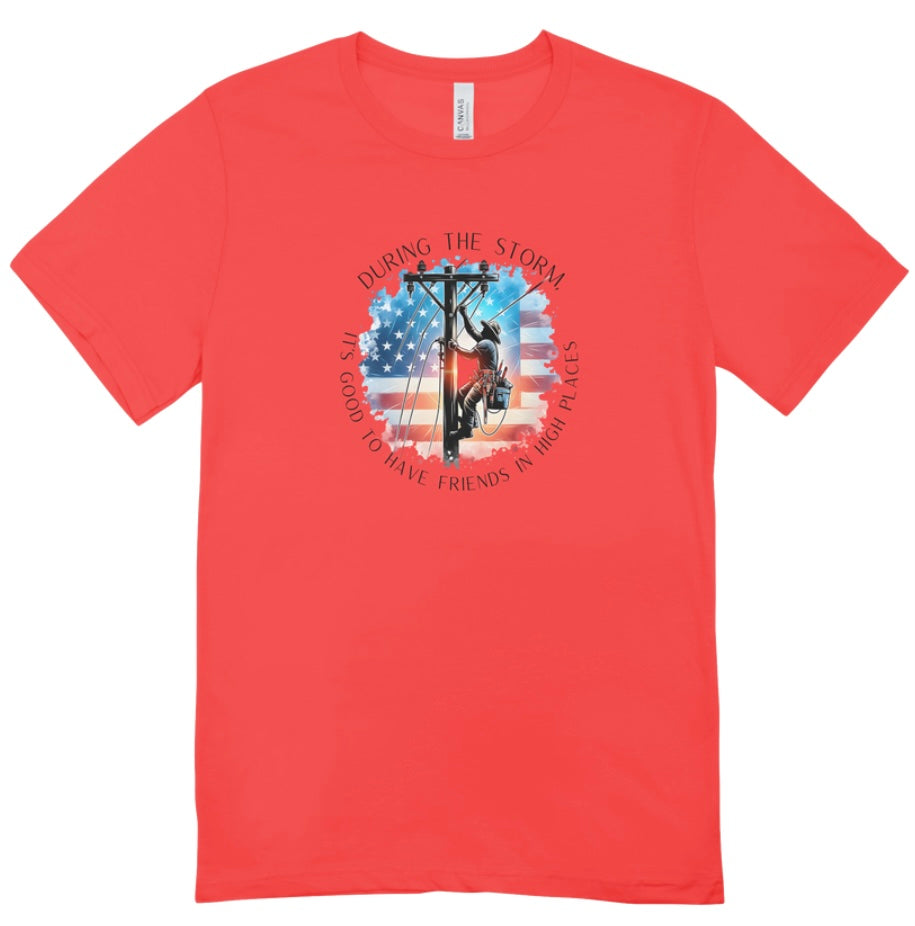 Lineman Friends in High Places T-Shirt