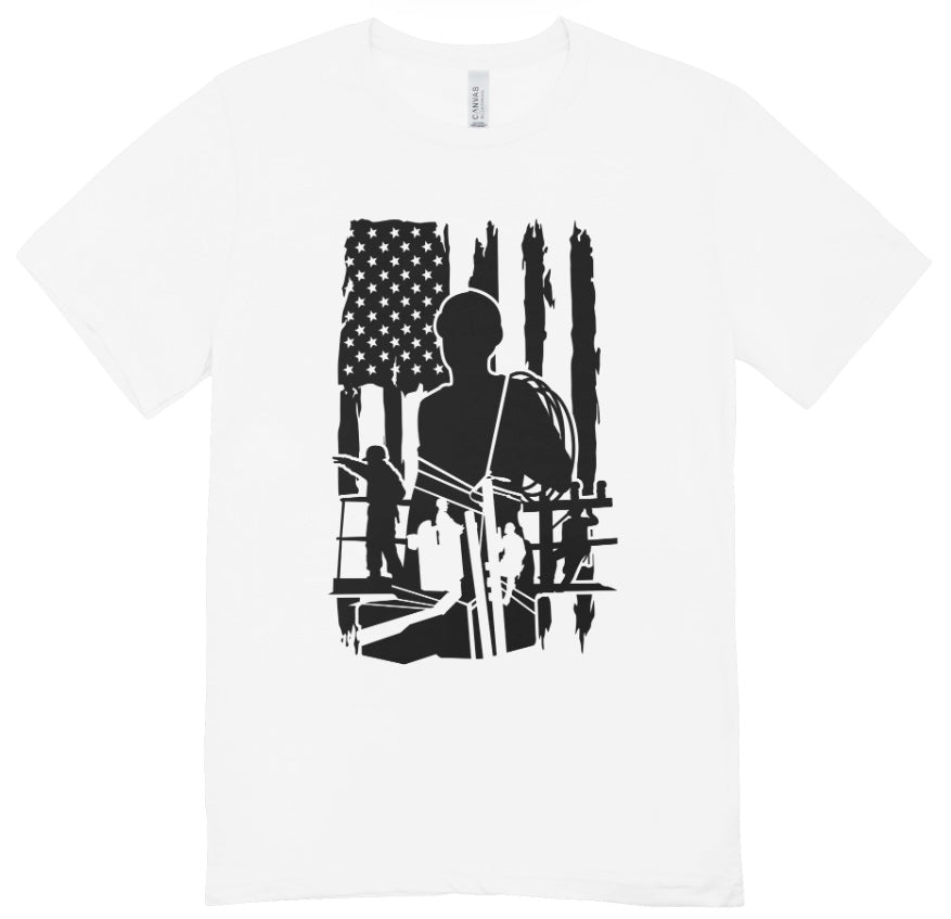 Lineman Flag Worker T-Shirt