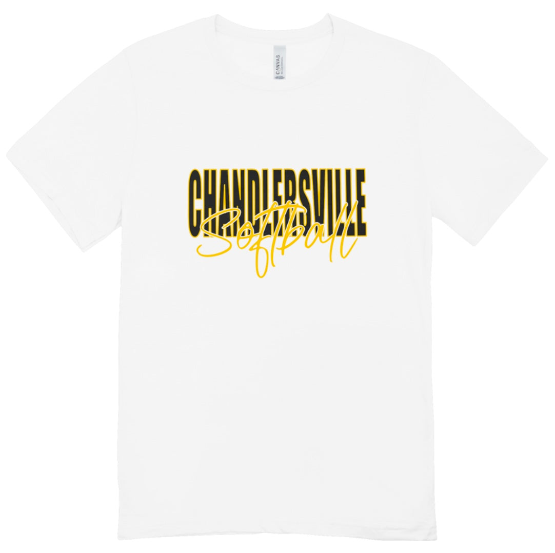 Chandlersville Softball Cursive T-Shirt
