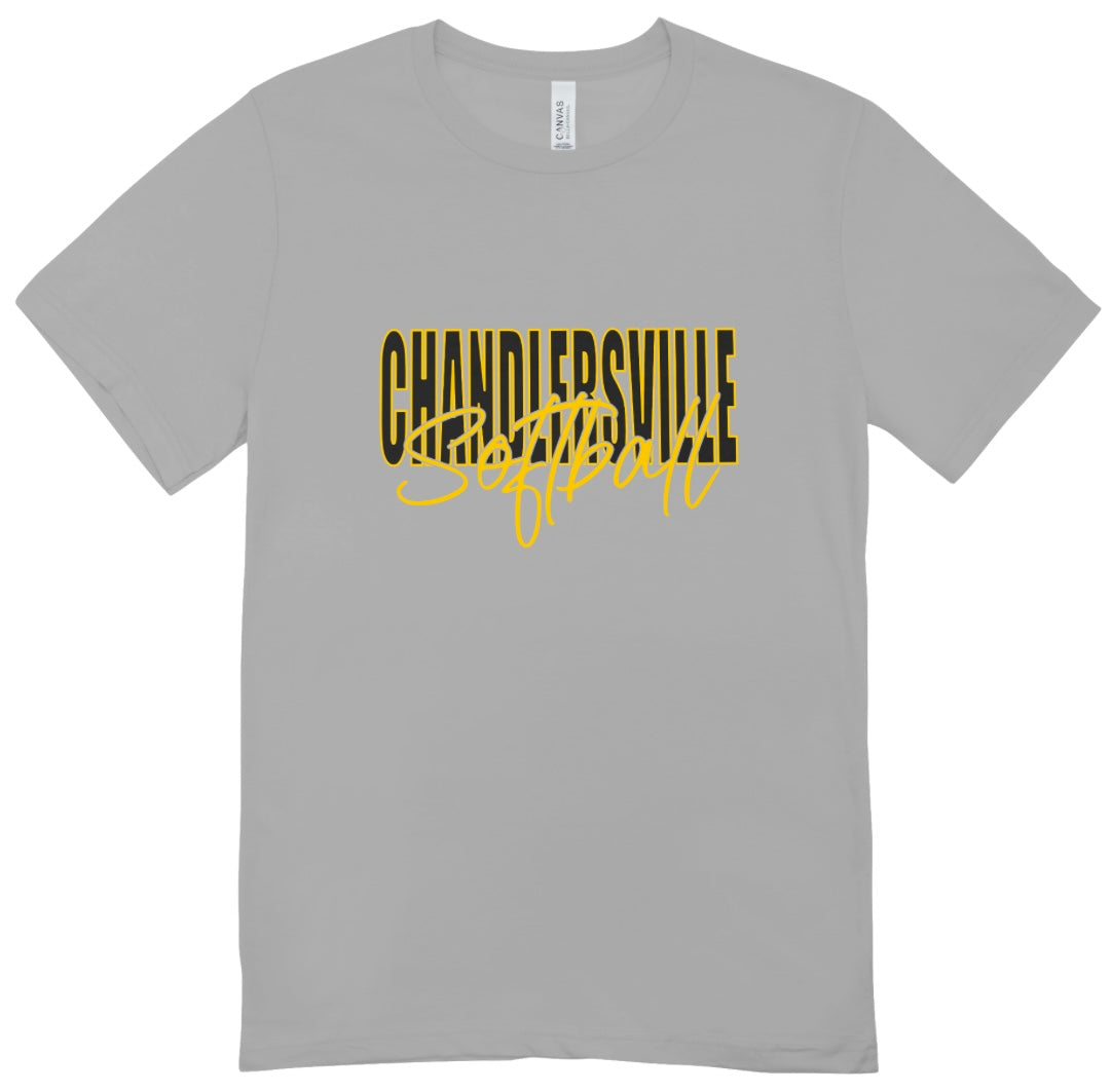 Chandlersville Softball Cursive T-Shirt