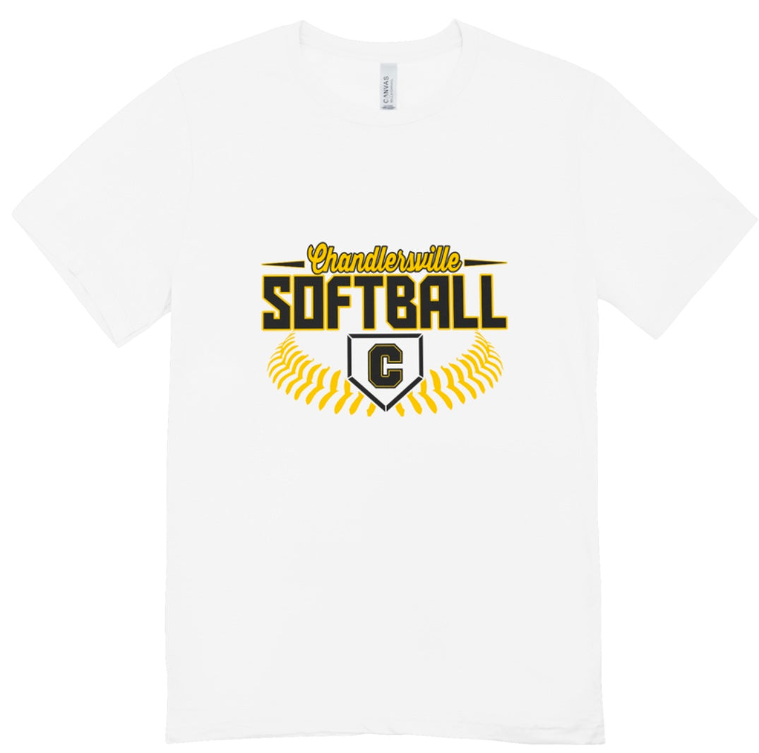 Chandlersville Softball Ball Seams T-Shirt