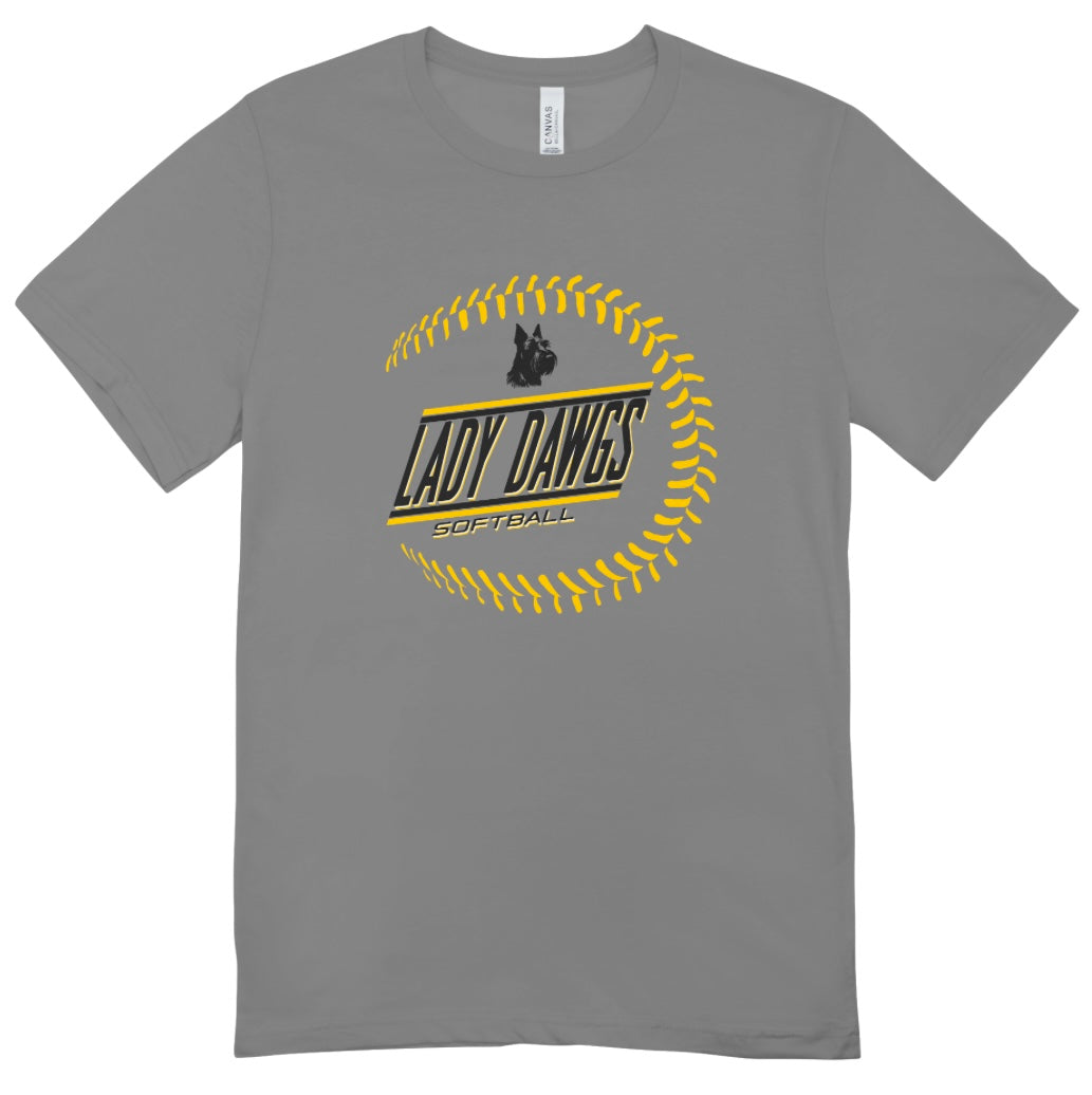 Tri-Valley Softball Ball Seams T-Shirt