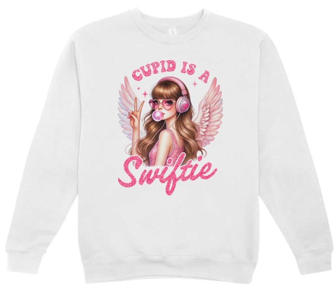 Swiftie Cupid Valentine’s Day Crewneck Sweatshirt
