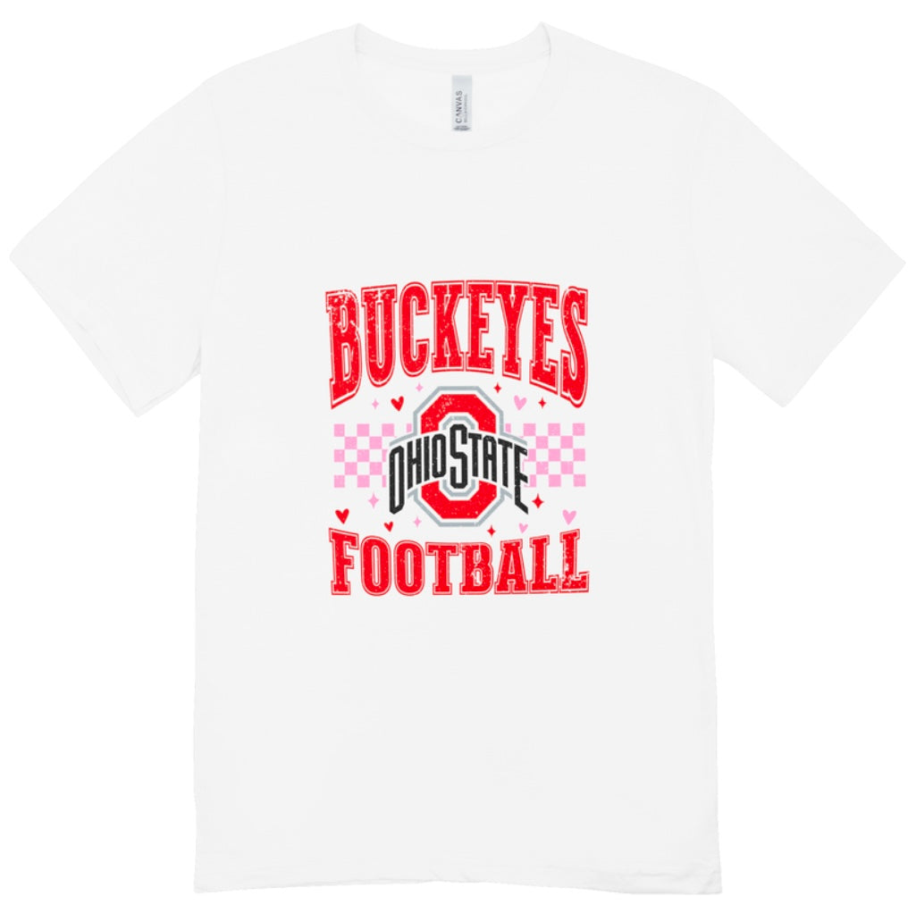 Ohio State Buckeyes Valentine’s Day Distressed T-Shirt