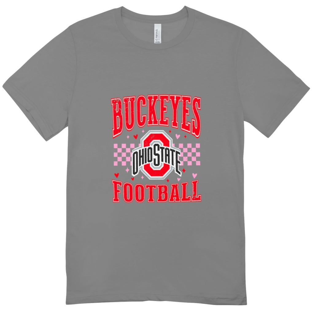 Ohio State Buckeyes Valentine’s Day Distressed T-Shirt