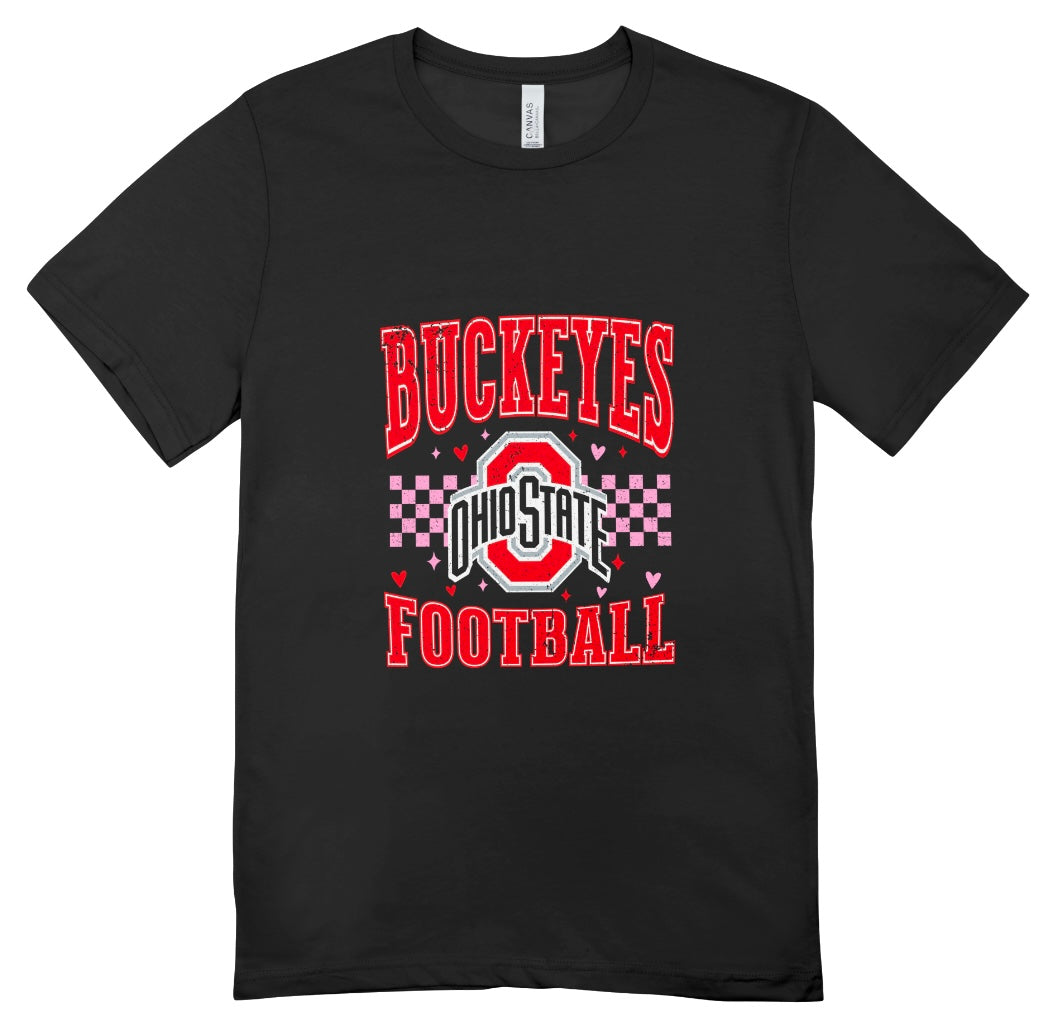 Ohio State Buckeyes Valentine’s Day Distressed T-Shirt
