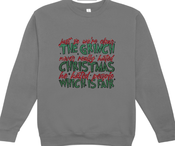 Grinch Hate People Crewneck Sweatshirt
