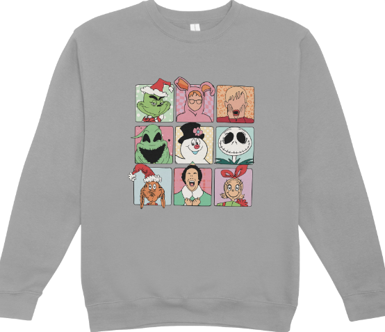 Christmas Movies Bunch Crewneck Sweatshirt