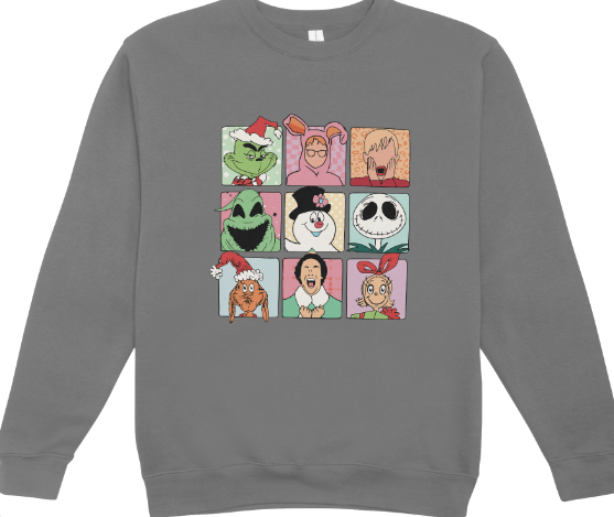 Christmas Movies Bunch Crewneck Sweatshirt
