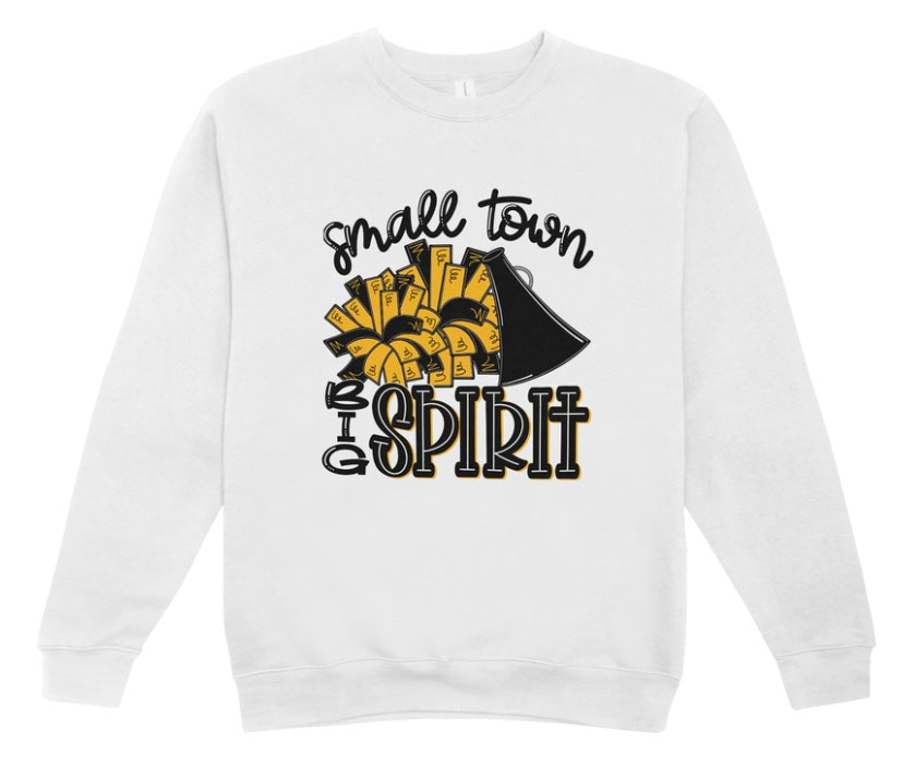 Small Town Big Spirit Cheer Crewneck Sweatshirt