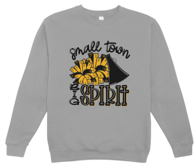 Small Town Big Spirit Cheer Crewneck Sweatshirt