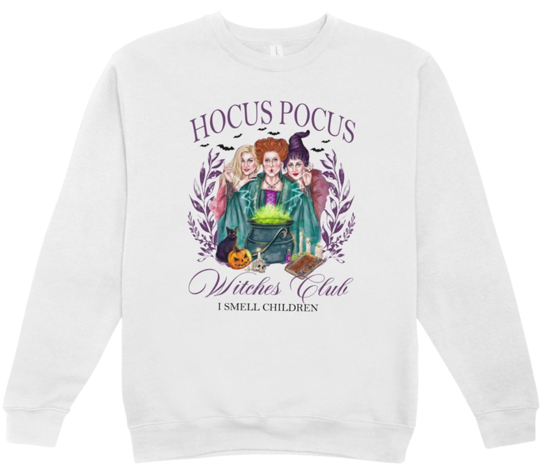 Hocus Pocus Witches Club Crewneck Sweatshirt