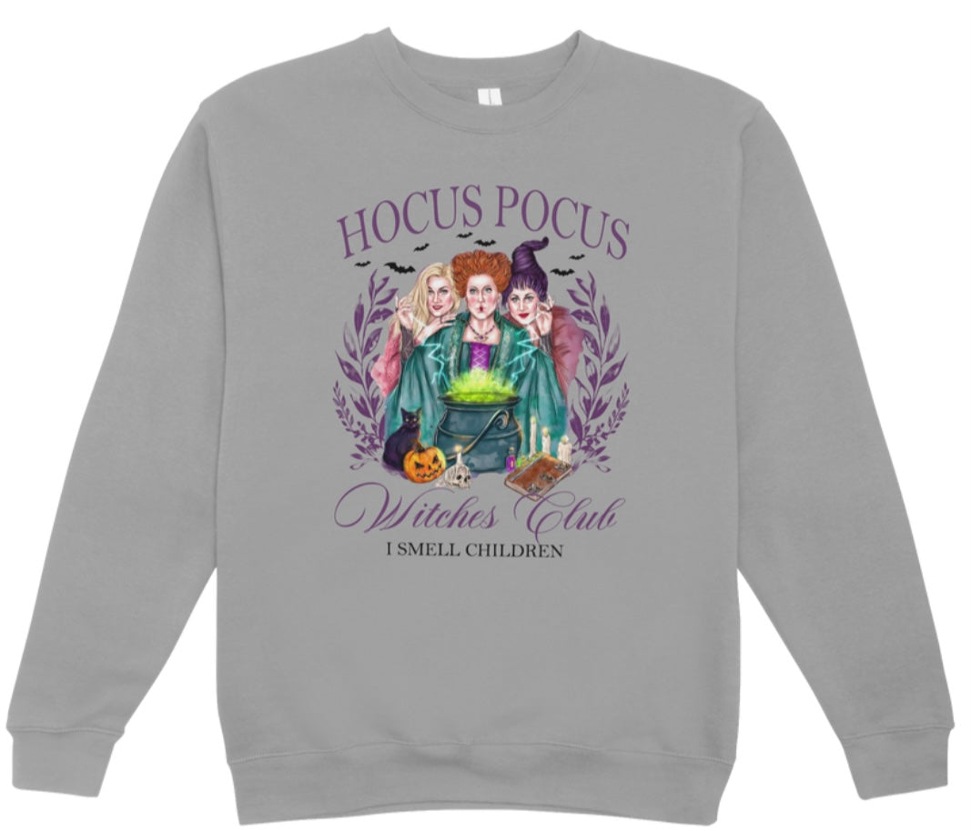 Hocus Pocus Witches Club Crewneck Sweatshirt