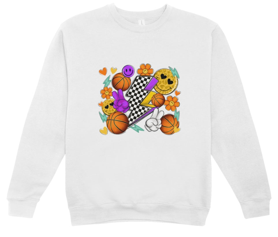 Basketball Retro Crewneck Sweatshirt