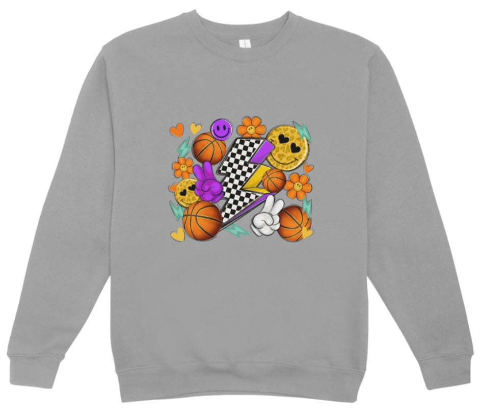 Basketball Retro Crewneck Sweatshirt