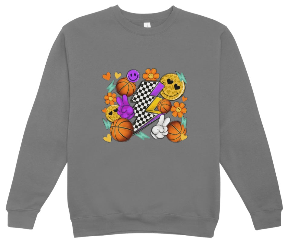 Basketball Retro Crewneck Sweatshirt