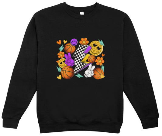 Basketball Retro Crewneck Sweatshirt