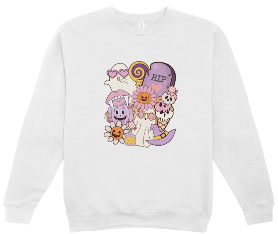 Halloween Collage Crewneck Sweatshirt