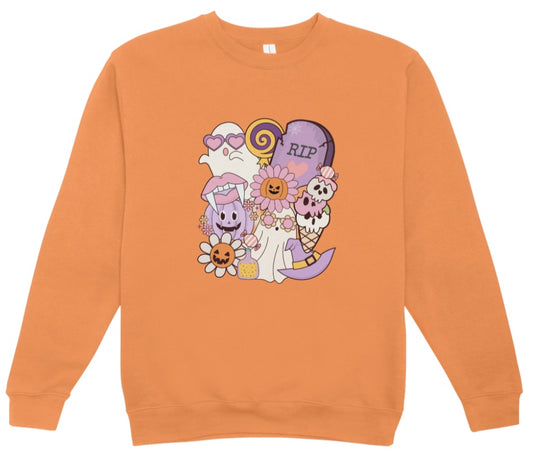 Halloween Collage Crewneck Sweatshirt