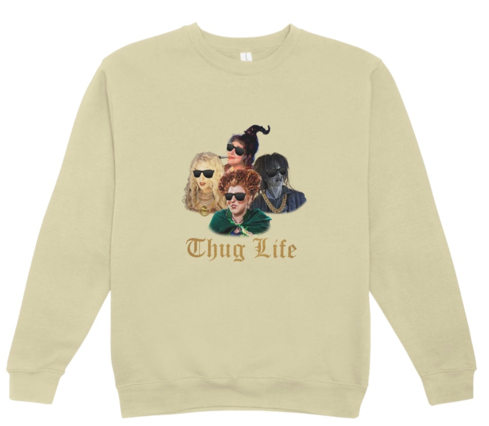 Hocus Pocus Thug Life Crewneck Sweatshirt