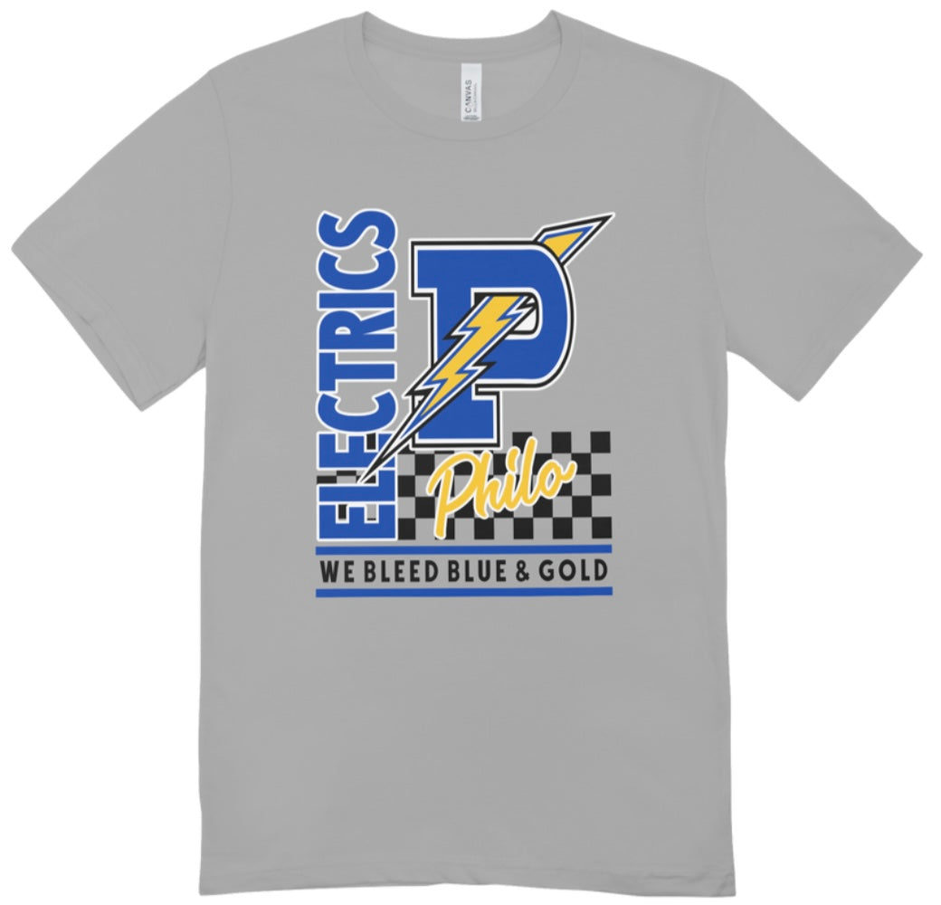 Youth Philo Electrics We Bleed Blue and Gold T-Shirt