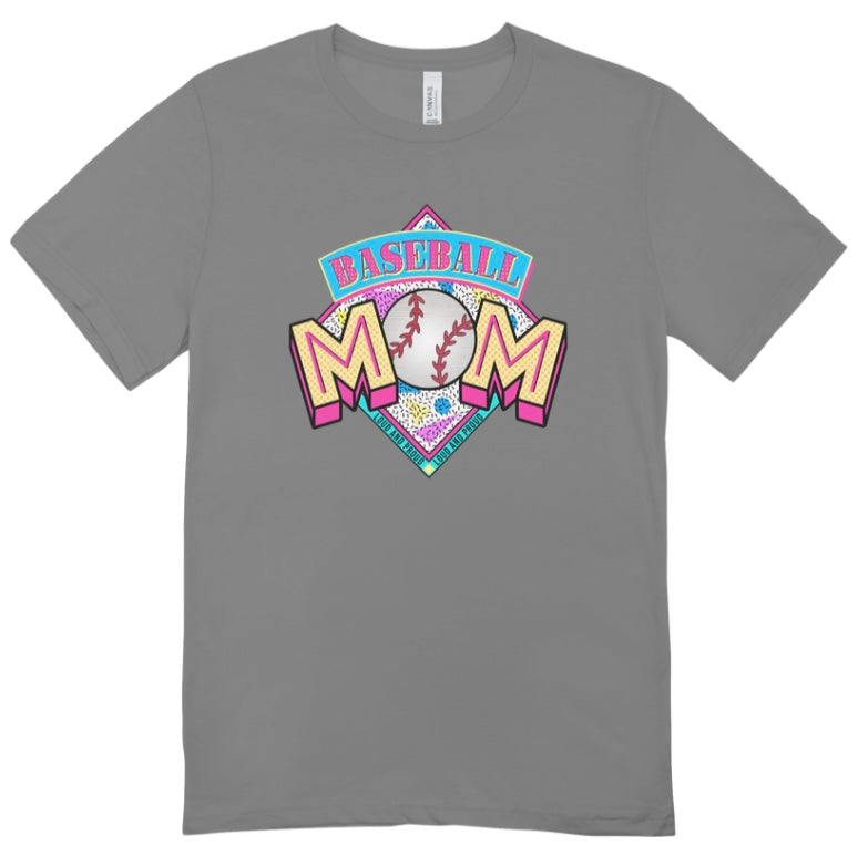 Baseball Mom Retro T-Shirt