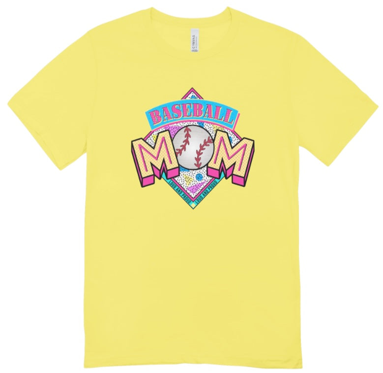 Baseball Mom Retro T-Shirt