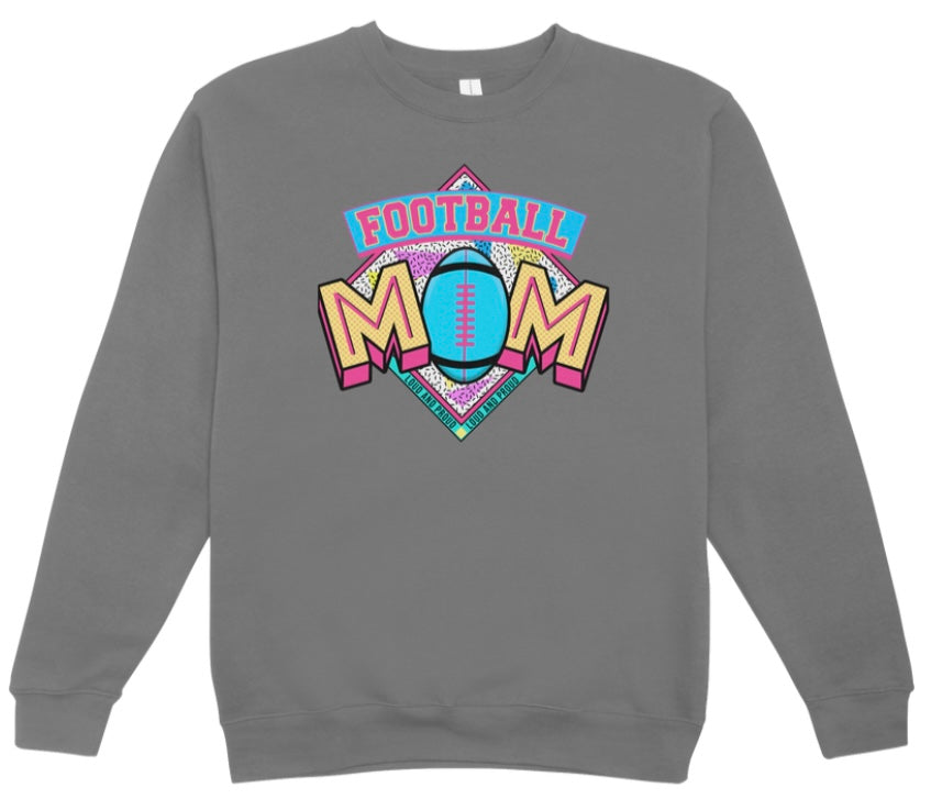 Football Mom Retro Crewneck Sweatshirt