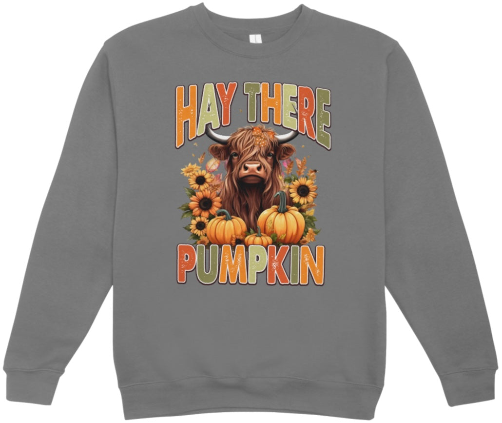 Hay There Pumpkin Fall Crewneck Sweatshirt