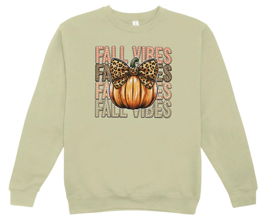 Fall Vibes Pumpkin Crewneck Sweatshirt