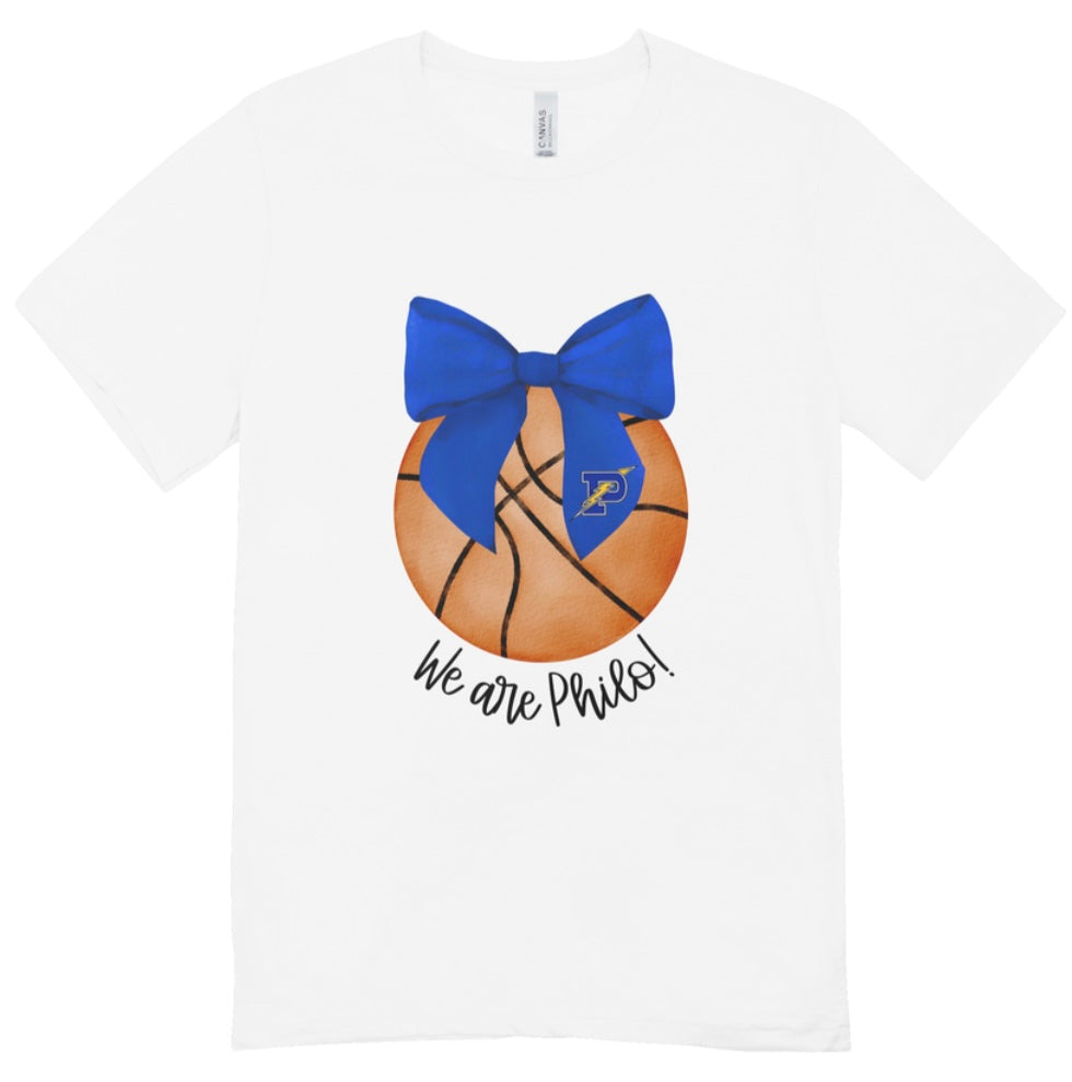 Philo Basketball Coquette Bow T-Shirt