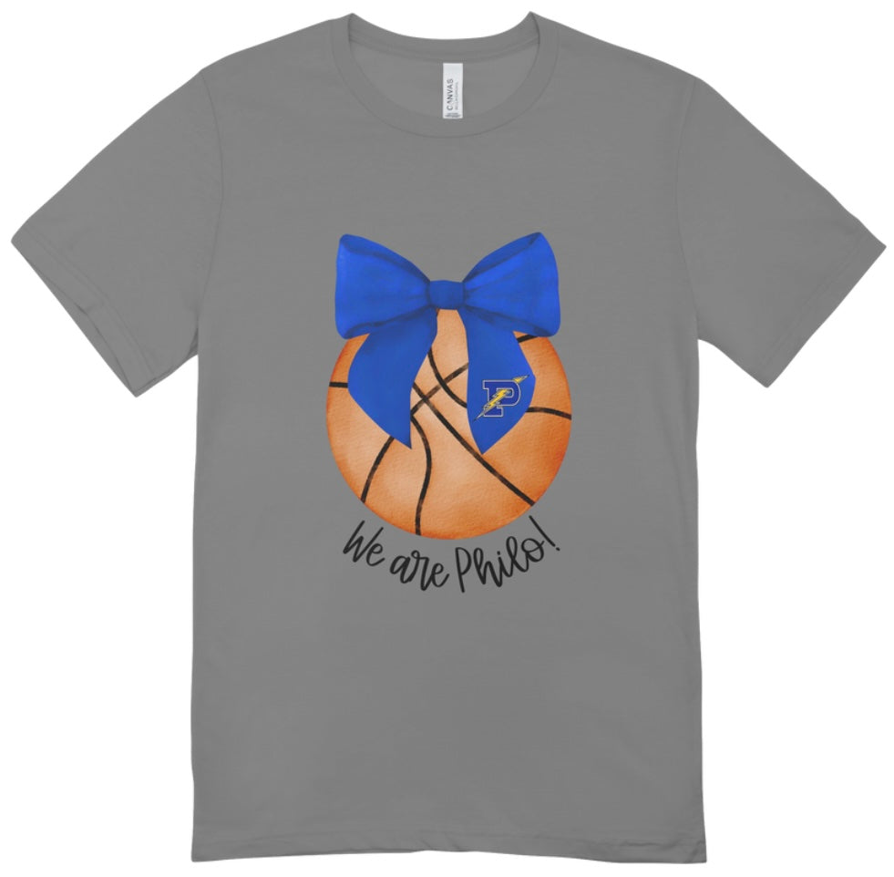 Philo Basketball Coquette Bow T-Shirt