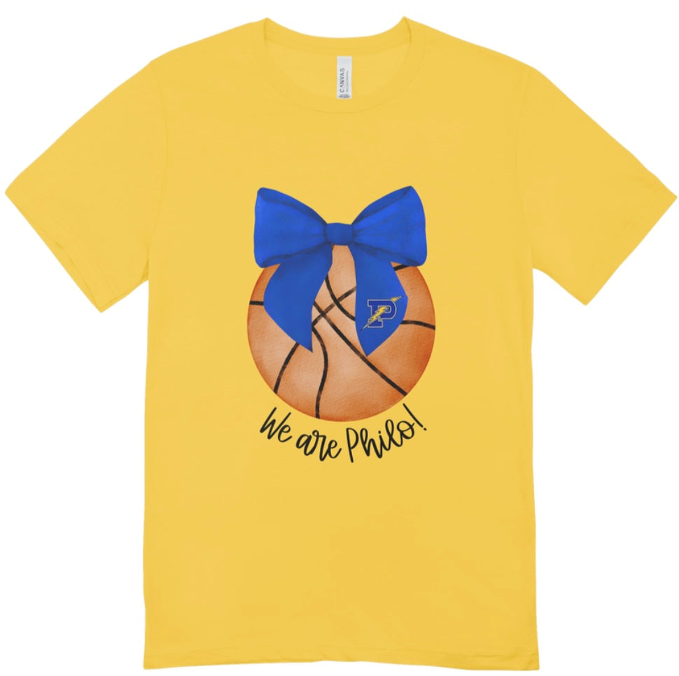 Philo Basketball Coquette Bow T-Shirt