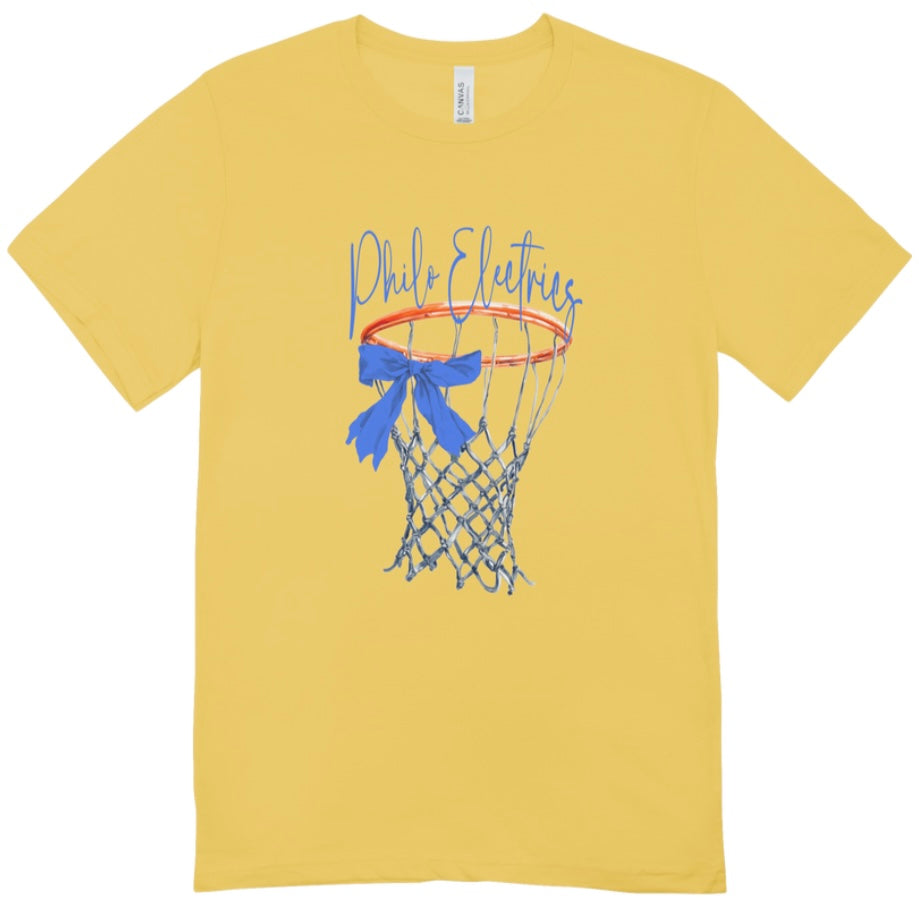 Philo Basketball Hoop Bow T-Shirt