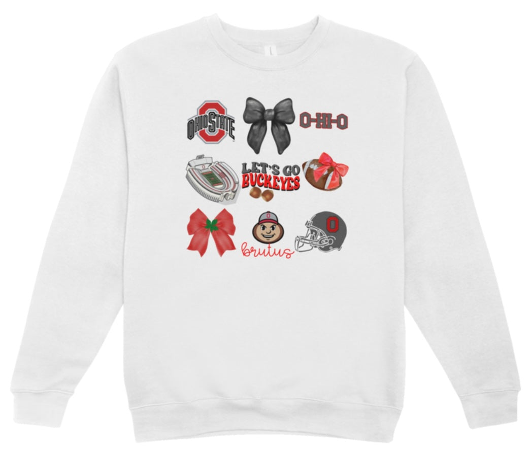 OSU Shoe Coquette Crewneck Sweatshirt