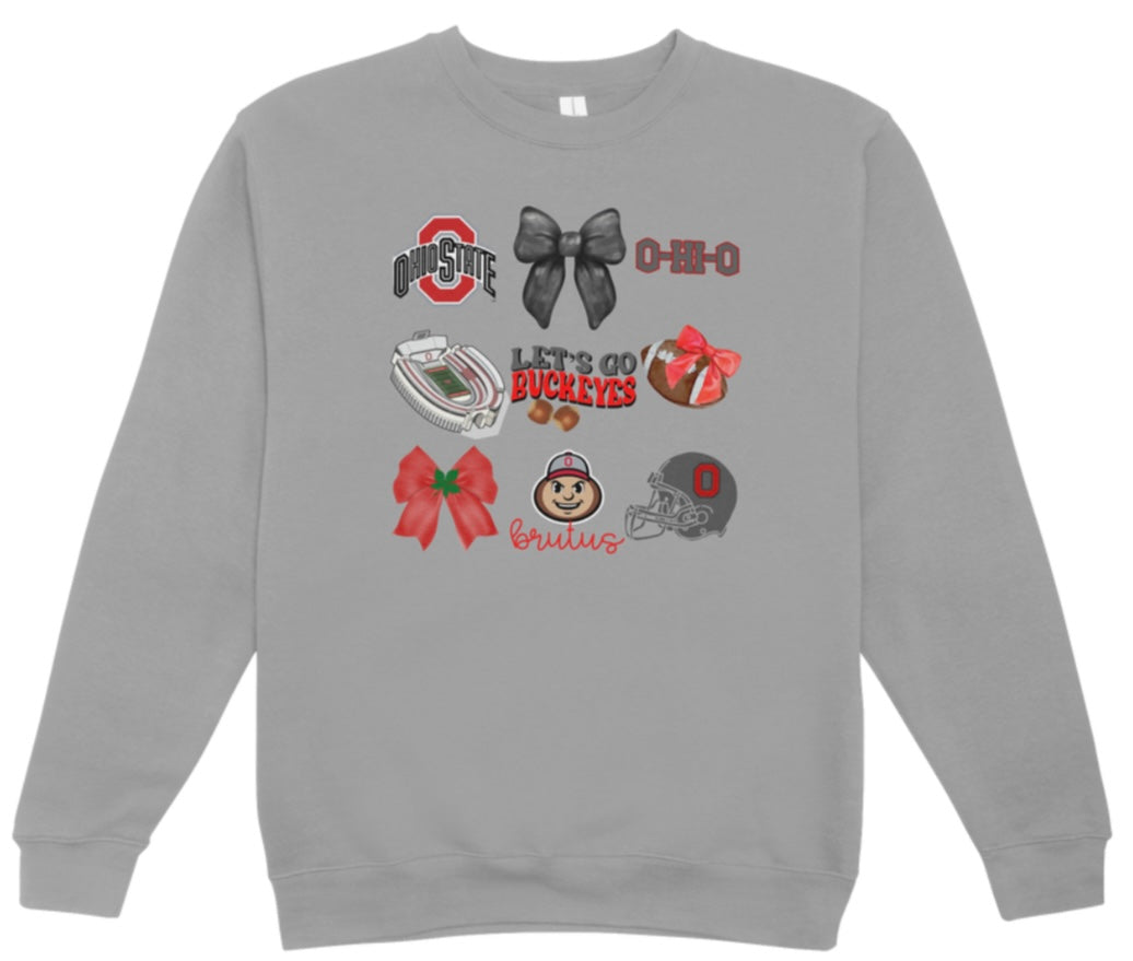 OSU Shoe Coquette Crewneck Sweatshirt