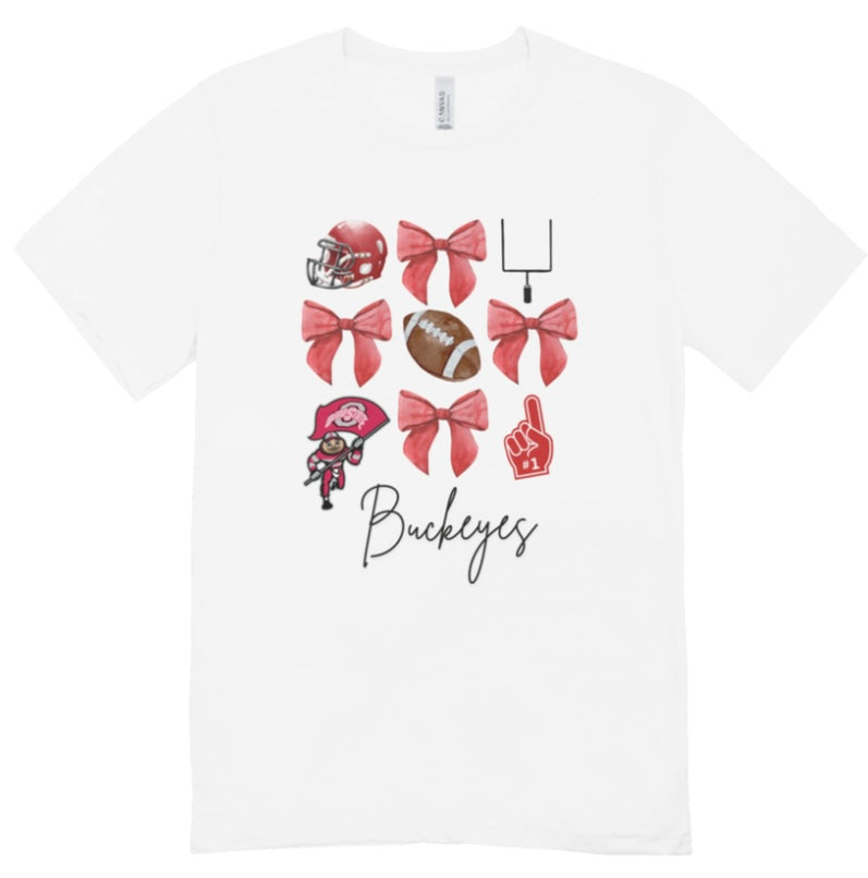 OSU Football Coquette T-Shirt