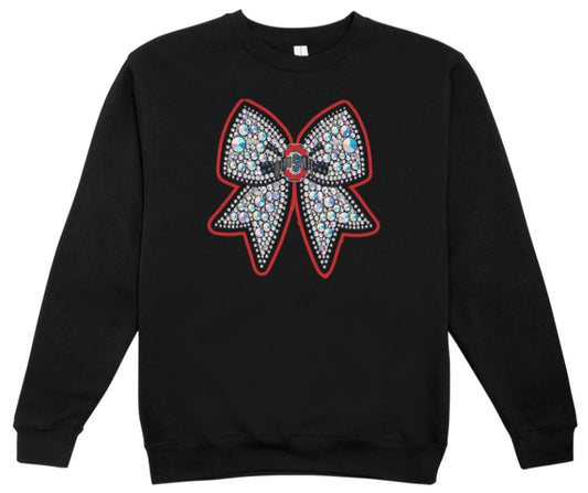 OSU Coquette Diamond Bow Crewneck Sweatshirt