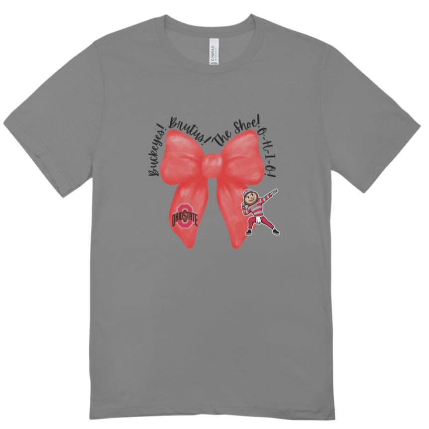 OSU Coquette Brutus Bow T-Shirt