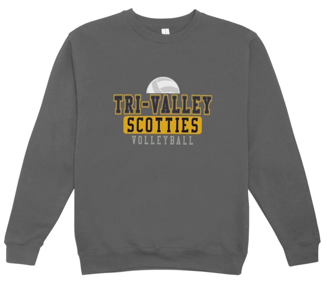 Tri-Valley Scotties Volleyball Crewneck Sweatshirt