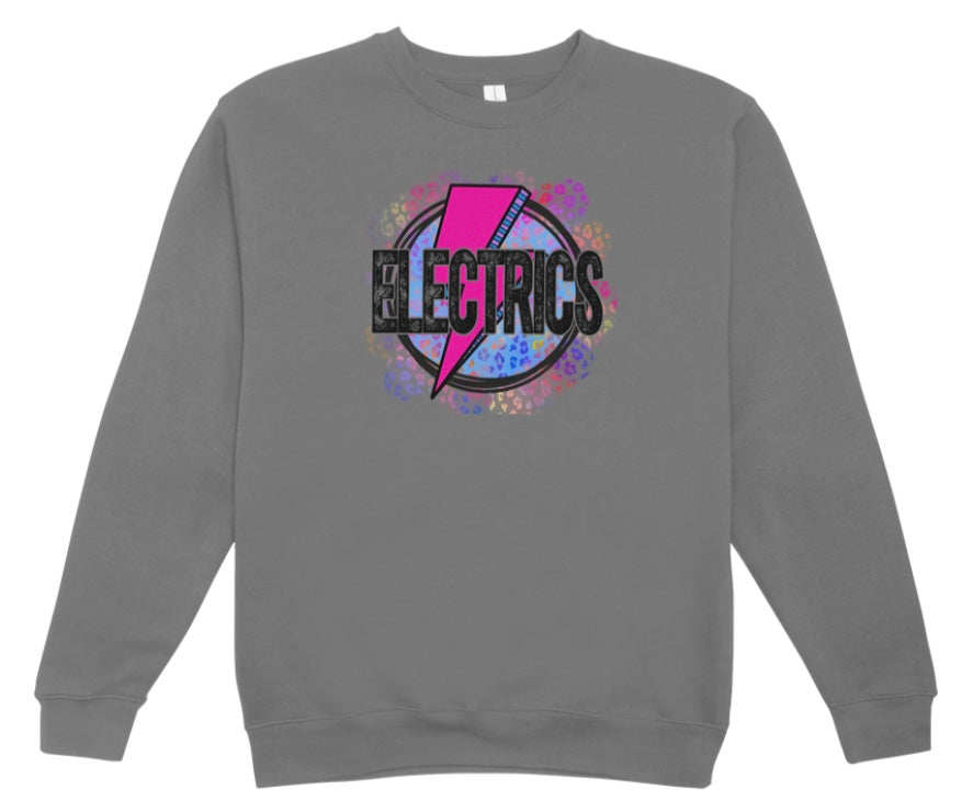 Philo Electrics Round Leopard Crewneck Sweatshirt