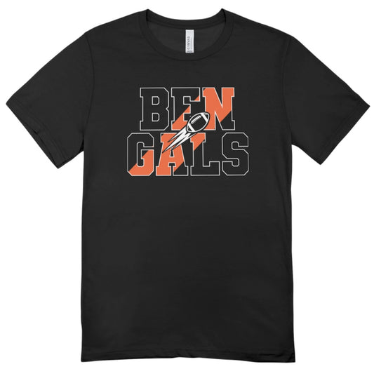 Bengals Football Diagonal T-Shirt