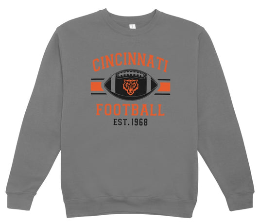 Bengals Football Est. Crewneck Sweatshirt